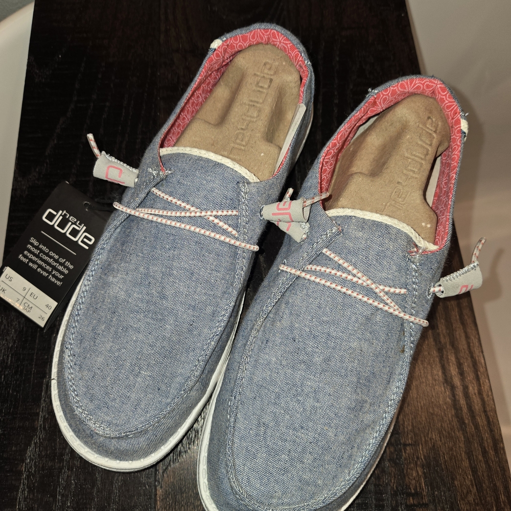 NWT Hey Dude Blue Casual Shoes
